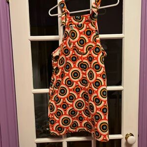 Lucy & Yak Vibrant Circular Pattern Mini Dress